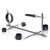 Master Series Imprisoned Metal Stockade With Dildo Sex Furniture